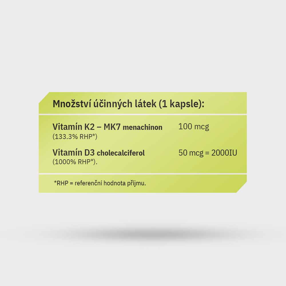 Vitamín D3K2 - StretchFit™ 60 kapslí