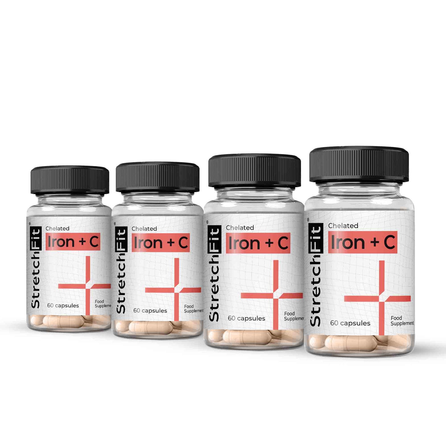Železo Chelát + C - StretchFit™ 60 kapslí