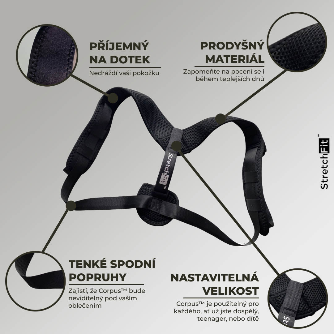 Korektor pro vzpřímené držení těla - Corpus™